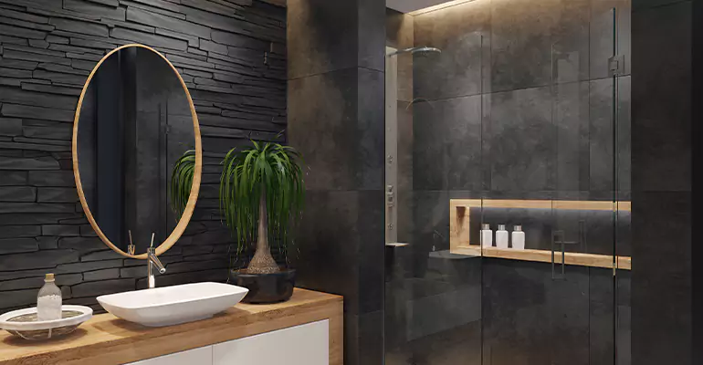 Bathroom Floor Tile Remodel in Delta