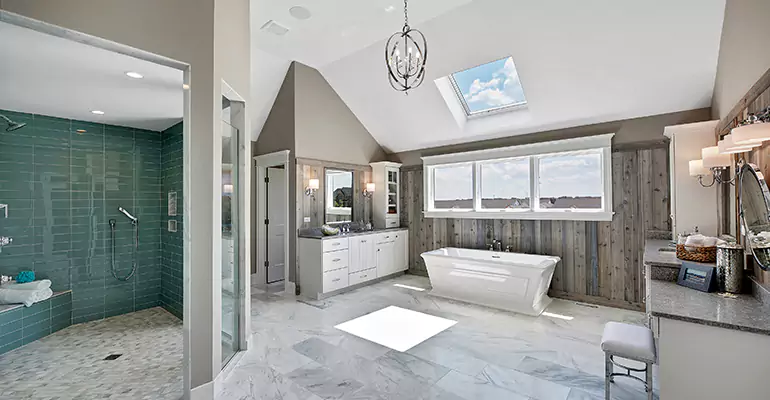 Guest Bathroom Flooring Remodel in Delta