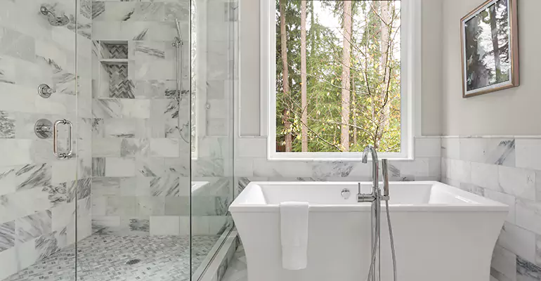 Bathtub to Tile Shower Conversion in Delta